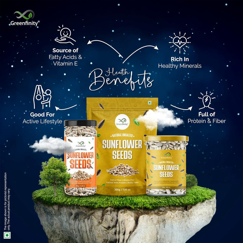 GreenFinity Healthy Seeds Combo Pack- Pumpkin and Sunflower (150g Each)